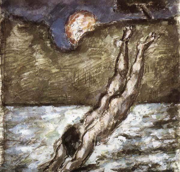 Paul Cezanne Femme piquant une tete dans i eau